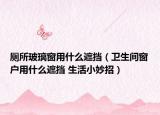 廁所玻璃窗用什么遮擋（衛(wèi)生間窗戶用什么遮擋 生活小妙招）
