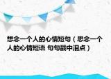 想念一個(gè)人的心情短句（思念一個(gè)人的心情短語 句句戳中淚點(diǎn)）