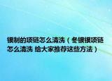 銀制的項鏈怎么清洗（冬銀銀項鏈怎么清洗 給大家推薦這些方法）