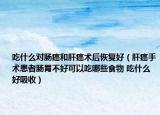 吃什么對(duì)腸癌和肝癌術(shù)后恢復(fù)好（肝癌手術(shù)患者腸胃不好可以吃哪些食物 吃什么好吸收）