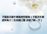 子屬鼠丑屬牛寅屬虎卯屬兔（子鼠丑牛寅虎卯兔十二生肖順口溜 詳細(xì)了解一下）