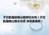 子宮肌瘤能喝山楂枸杞水嗎（子宮肌瘤喝山楂水功效 快來看看吧）