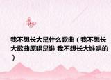我不想長大是什么歌曲（我不想長大歌曲原唱是誰 我不想長大誰唱的）