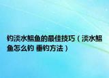 釣淡水鯧魚的最佳技巧（淡水鯧魚怎么釣 垂釣方法）