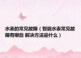 水表的常見故障（智能水表常見故障有哪些 解決方法是什么）