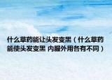 什么草藥能讓頭發(fā)變黑（什么草藥能使頭發(fā)變黑 內(nèi)服外用各有不同）