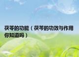 茯苓的功能（茯芩的功效與作用 你知道嗎）
