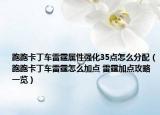 跑跑卡丁車雷霆屬性強化35點怎么分配（跑跑卡丁車雷霆怎么加點 雷霆加點攻略一覽）