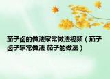 茄子鹵的做法家常做法視頻（茄子鹵子家常做法 茄子的做法）