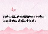 燉豬肉做法大全菜譜大全（燉豬肉怎么做好吃 試試這個做法）