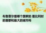 布魯塞爾是哪個(gè)國家的 是比利時(shí)的首都和最大的城市嗎