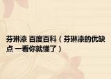 芬琳漆 百度百科（芬琳漆的優(yōu)缺點 一看你就懂了）