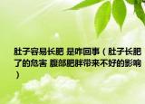 肚子容易長(zhǎng)肥 是咋回事（肚子長(zhǎng)肥了的危害 腹部肥胖帶來不好的影響）