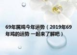 69年屬雞今年運(yùn)勢(shì)（2019年69年雞的運(yùn)勢(shì) 一起來了解吧）