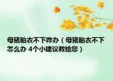 母豬胎衣不下咋辦（母豬胎衣不下怎么辦 4個小建議教給您）