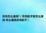 貝殼怎么清洗?（貝殼肚子里怎么清洗 怎么清洗貝殼肚子）