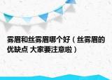 霧眉和絲霧眉哪個(gè)好（絲霧眉的優(yōu)缺點(diǎn) 大家要注意啦）