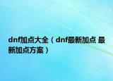 dnf加點(diǎn)大全（dnf最新加點(diǎn) 最新加點(diǎn)方案）