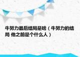 牛努力最后結(jié)局是啥（牛努力的結(jié)局 他之前是個(gè)什么人）