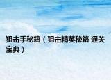 狙擊手秘籍（狙擊精英秘籍 通關(guān)寶典）
