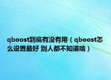 qboost到底有沒有用（qboost怎么設(shè)置最好 別人都不知道哦）