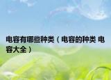 電容有哪些種類（電容的種類 電容大全）