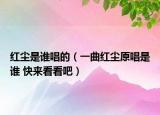 紅塵是誰唱的（一曲紅塵原唱是誰 快來看看吧）