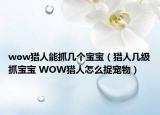 wow獵人能抓幾個寶寶（獵人幾級抓寶寶 WOW獵人怎么捉寵物）
