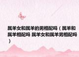 屬羊女和屬羊的男相配嗎（屬羊和屬羊相配嗎 屬羊女和屬羊男相配嗎）