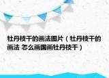 牡丹枝干的畫法圖片（牡丹枝干的畫法 怎么畫國畫牡丹枝干）