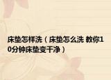 床墊怎樣洗（床墊怎么洗 教你10分鐘床墊變干凈）