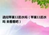 請問蘋果11防水嗎（蘋果11防水嗎 來看看吧）