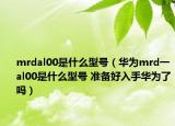 mrdal00是什么型號（華為mrd一al00是什么型號 準備好入手華為了嗎）