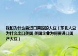 我們?yōu)槭裁匆M(jìn)口美國(guó)的大豆（東北大豆為什么出口美國(guó) 美國(guó)企業(yè)為何要進(jìn)口國(guó)產(chǎn)大豆）