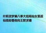 葉莉靈夢第八季大結局仙女重返仙境卻是他向王默求婚