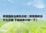 阿莫西林治哪些炎癥（阿莫西林治什么炎癥 下面簡單介紹一下）