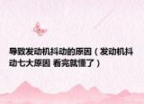 導(dǎo)致發(fā)動機抖動的原因（發(fā)動機抖動七大原因 看完就懂了）
