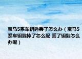 寶馬5系車鑰匙丟了怎么辦（寶馬5系車鑰匙掉了怎么配 丟了鑰匙怎么辦呢）