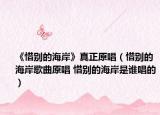 《惜別的海岸》真正原唱（惜別的海岸歌曲原唱 惜別的海岸是誰(shuí)唱的）