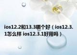 ios12.2和13.3哪個(gè)好（ios12.3.1怎么樣 ios12.3.1好用嗎）