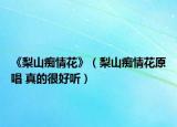 《梨山癡情花》（梨山癡情花原唱 真的很好聽(tīng)）