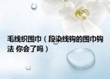 毛線織圍巾（段染線鉤的圍巾鉤法 你會了嗎）