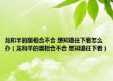 龍和羊的屬相合不合 想知道往下看怎么辦（龍和羊的屬相合不合 想知道往下看）