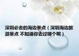 深圳必去的海邊景點(diǎn)（深圳海邊旅游景點(diǎn) 不知道你去過(guò)哪個(gè)呢）