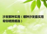 沙發(fā)那種實(shí)用（哪種沙發(fā)最實(shí)用 幫你精挑細(xì)選）