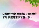 Dm是分米還是厘米?（dm是分米嗎 長(zhǎng)度的常識(shí)了解一下）