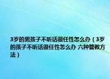 3歲的男孩子不聽話很任性怎么辦（3歲的孩子不聽話很任性怎么辦 六種管教方法）