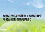 在遠(yuǎn)方什么時(shí)候播出（在遠(yuǎn)方哪個(gè)電視臺(tái)播出 在遠(yuǎn)方簡(jiǎn)介）