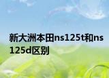 新大洲本田ns125t和ns125d區(qū)別