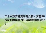 二十六萬奔馳汽車有幾款（奔馳16萬左右的車型 關于奔馳的信息簡介）
